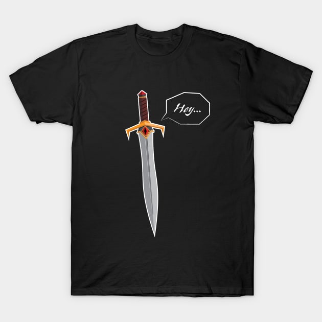 Sentient Sword T-Shirt by thehousekat